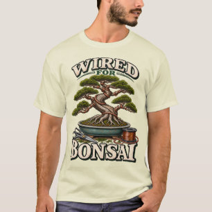 Camiseta Conectado para o Cultivo de Árvores Bonsai