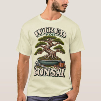Camiseta Conectado para o Cultivo de Árvores Bonsai
