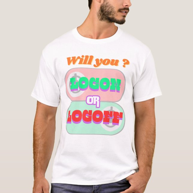 Camiseta Conectando-se ou Desconectando-se Trabalhando Ardu (Frente)