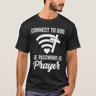 Camiseta Conecte-Se A Deus E A Senha É Oradora