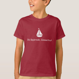 Camiseta CONECTICUTO DO VELHO SAYBROOK COM t-shirt do SAILB