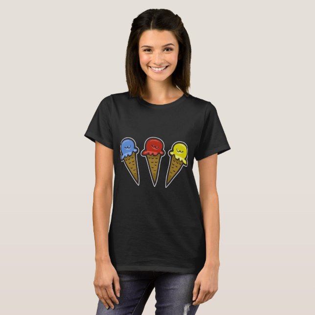 Camiseta Cones de Sorvete No. 4 (Frente Completa)
