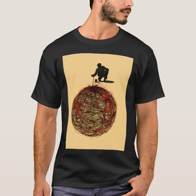 Camiseta Conexão Abstrata (Frente)