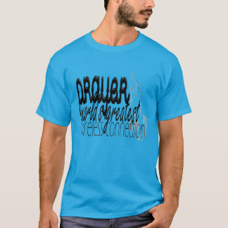 Camiseta Conexão sem fio do mundo da oração a grande