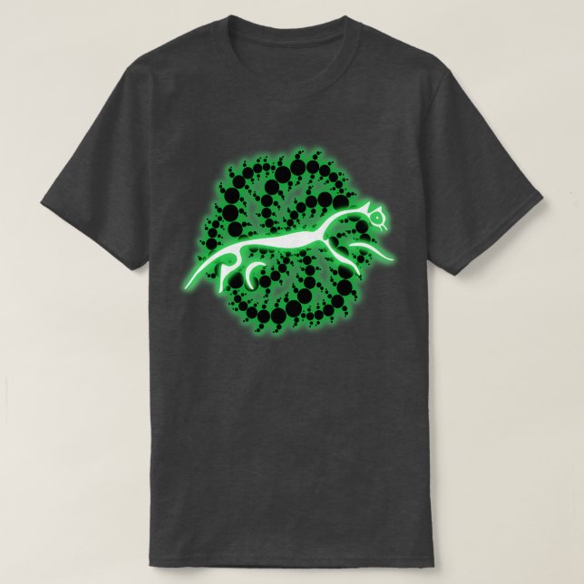 Camiseta Conexões do Círculo de Recorte (Frente do Design)