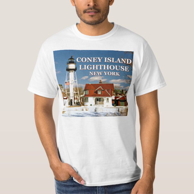 Camiseta Coney Island Lighthouse, New York T-Shirt (Frente)