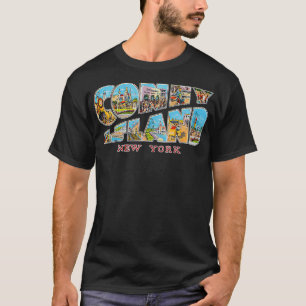 Camiseta Coney Island New York NY Vintage Retro Souvenir