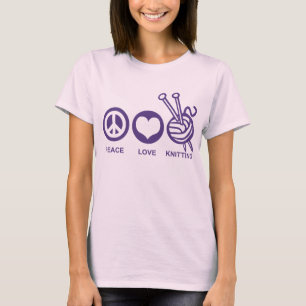 Camiseta Confecção de malhas do amor da paz
