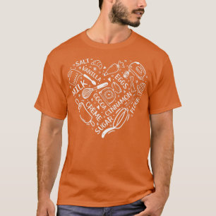Camiseta Confeccionador de padeiro de Assar cardíaco Baking