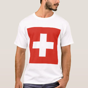 Camiseta Confederação Suíça - Bandeira de Suiça