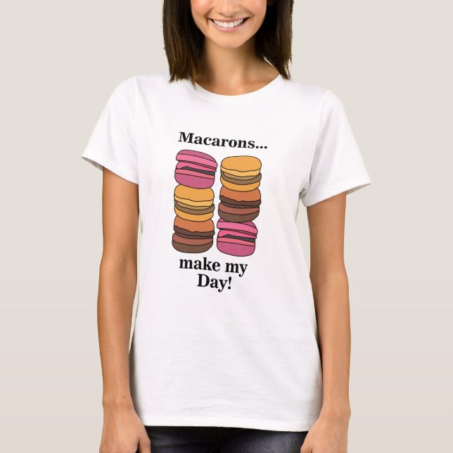 Camiseta Confeiteiro de Biscoito de Massa de Macaron (Frente)