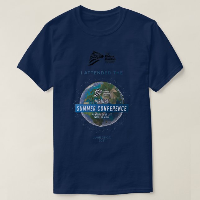 Camiseta Conferência Virtual de Verão de 2021 (Frente do Design)