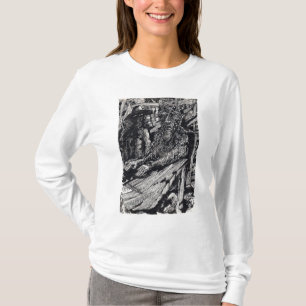 Camiseta "Confesse!", desenho de tinta índia