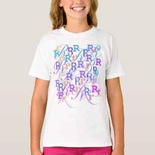 Camiseta Confete de Letras "R"