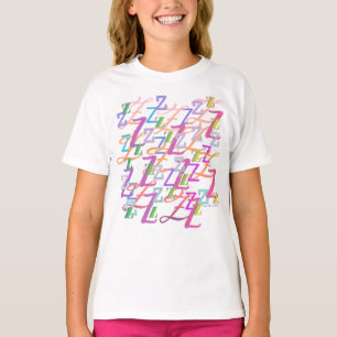 Camiseta Confete de Letras "Z"