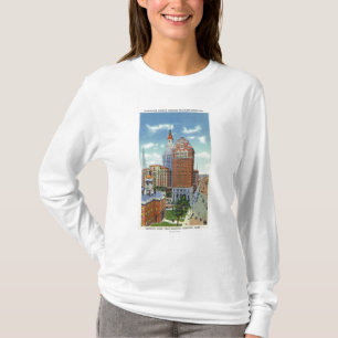 Camiseta Confiança Bldg e opinião da torre dos viajantes
