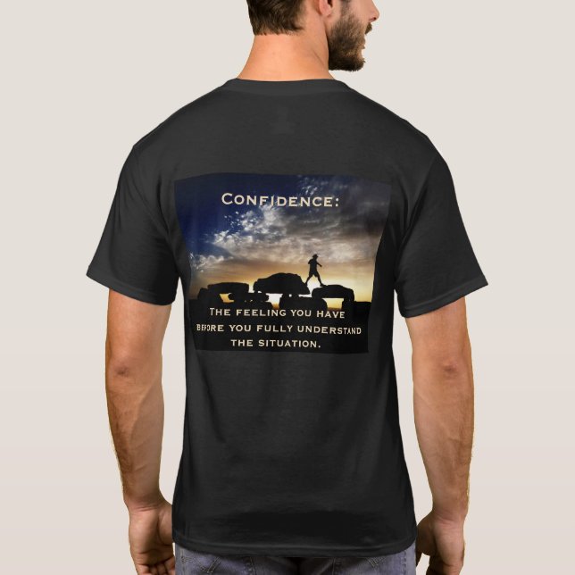 Camiseta Confiança com a Foto Original do Caminho Preto (Verso)
