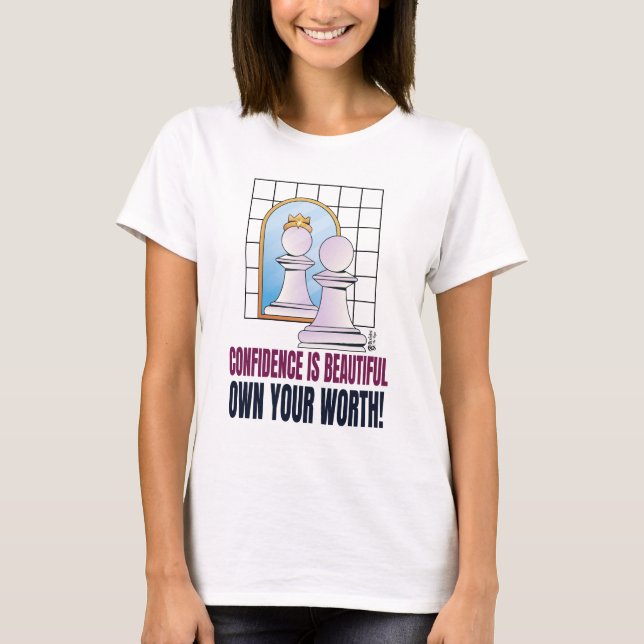 Camiseta Confiança é Linda Mulher Branca (Frente)