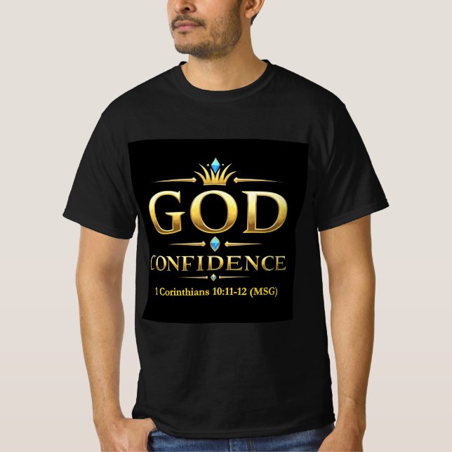 Camiseta Confiança em Deus - Fé sobre a autocamisa (Frente)