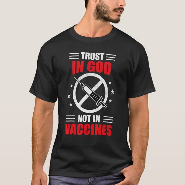 Camiseta Confiança Em Deus Não Na Vacina (Frente)