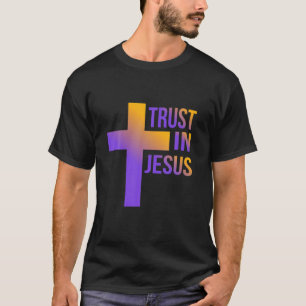 Camiseta Confiança em Jesus Páscoa Mulheres Cristãs Fait