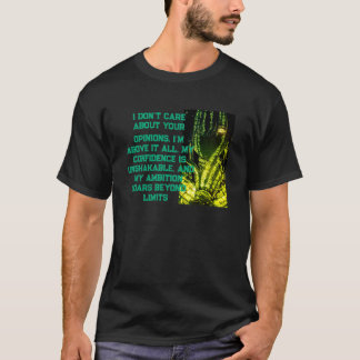 Camiseta Confiança inabalável Ace de Espadas Cotação T-Shir
