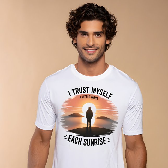 Camiseta Confiança no Nascer do Sol (Criador carregado)