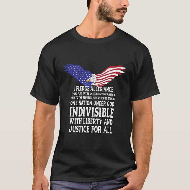 Camiseta Confiar Fidelidade À Flag Usa (Frente)