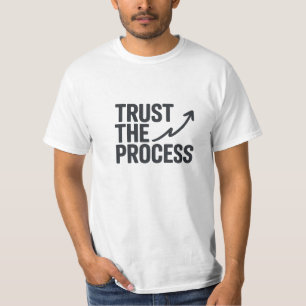 Camiseta Confiar No Design De Seta Motivacional Do Processo