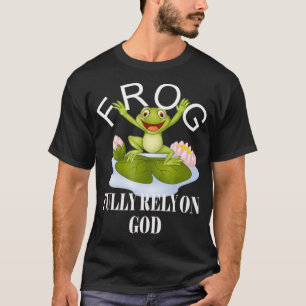 Camiseta Confie Completamente Em Deus Fé Religiosa SAPO