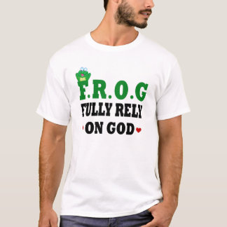 Camiseta Confie Completamente No Sapo De Deus