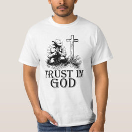Camiseta Confie em Deus, Cowboy