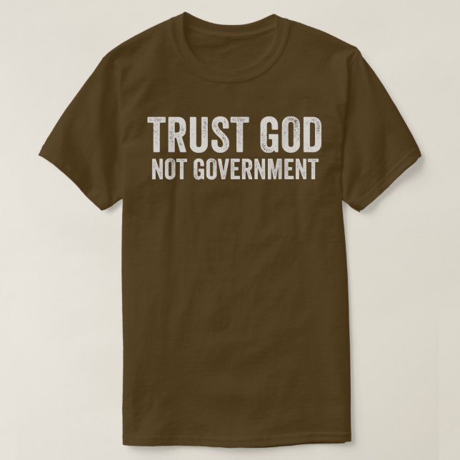 Camiseta Confie em Deus não Governo (Frente do Design)