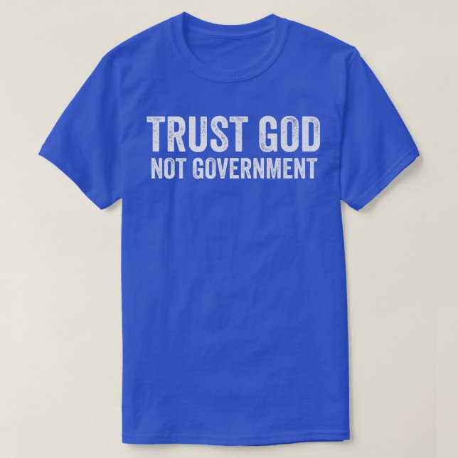 Camiseta Confie em Deus não Governo Premium (Frente do Design)