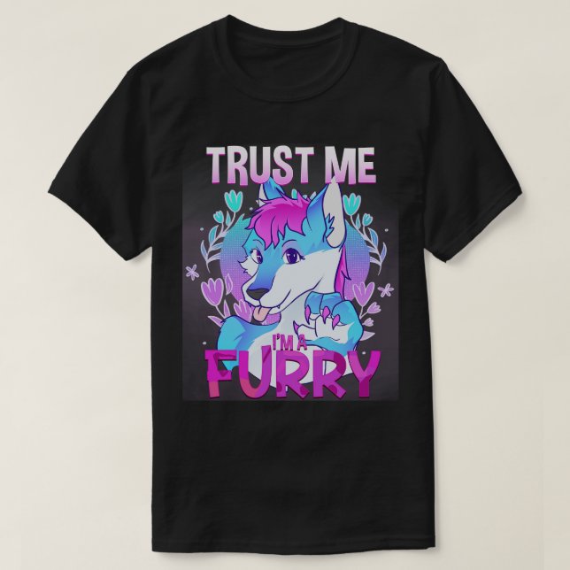 Camiseta Confie em mim I Furries Cosplay Fandom 12 (Frente do Design)