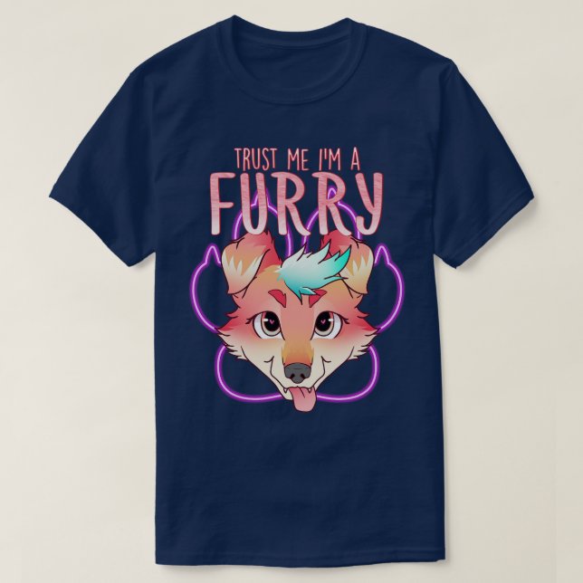 Camiseta Confie em mim I Furries Cosplay Fandom 14 (Frente do Design)