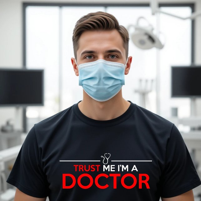 CAMISETA CONFIE EM MIM QUE SOU MÉDICO (Criador carregado)