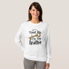 Camiseta Confie em mim, sou o seu agente imobiliário