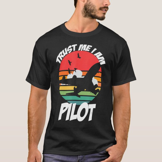 Camiseta Confie em mim, sou piloto 2 (Frente)