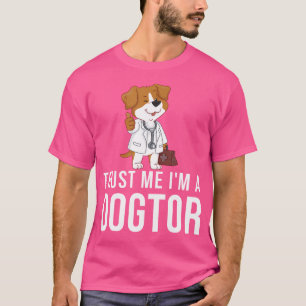 Camiseta Confie Em Mim Sou Um Dogtor Engraçado Doutor Vet V