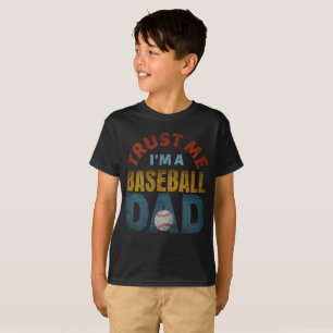 CAMISETA CONFIE EM MIM, SOU UM PAI DE BASEBALL