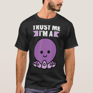 Camiseta Confie em mim sou um polvo para crianças de polvo