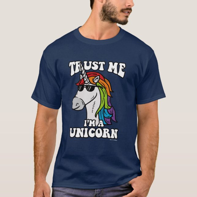 Camiseta Confie em mim, sou um Unicórnio (Frente)