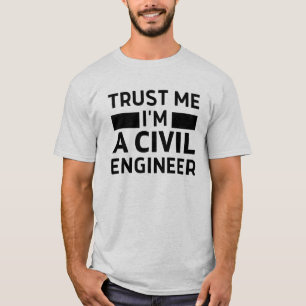 Camiseta Confie em mim, sou uma T-Shirt engenheiro