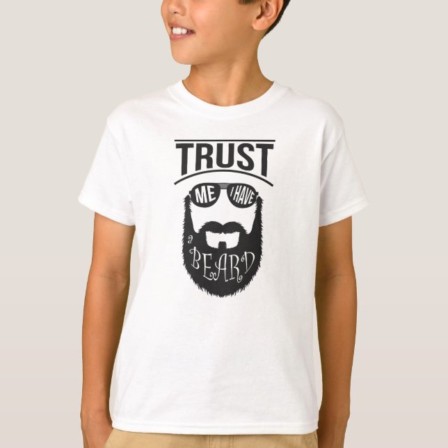 Camiseta Confie em mim, tenho barba (Frente)