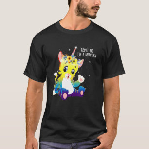 Camiseta Confie Em Mim Um Animal De Gato Do Unicórnio Para