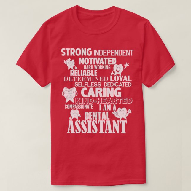 Camiseta Confie Em Mim Um Assistente Dental (Frente do Design)