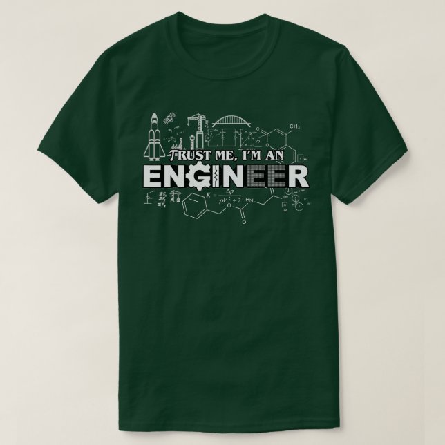 Camiseta Confie Em Mim Um Engenheiro (Frente do Design)