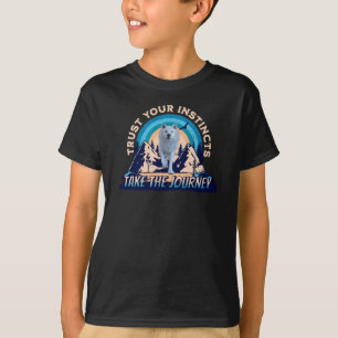 Camiseta Confie em Seus Instintos Lobo Ártico