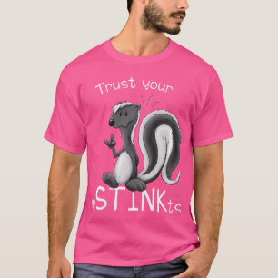 Camiseta Confie em suas instruções, um belo e elegante dese